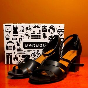 Black Bamboo high heels size 10